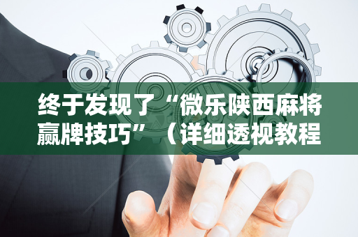 终于发现了“微乐陕西麻将赢牌技巧”（详细透视教程）-哔哩哔哩
