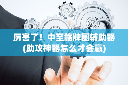 厉害了！中至赣牌圈辅助器(助攻神器怎么才会赢)