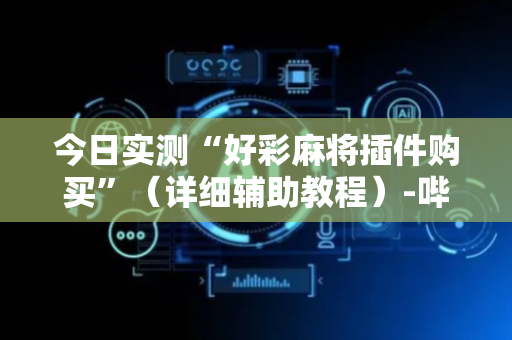 今日实测“好彩麻将插件购买”（详细辅助教程）-哔哩哔哩