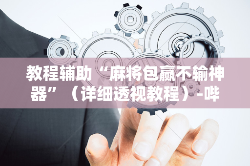 教程辅助“麻将包赢不输神器”（详细透视教程）-哔哩哔哩