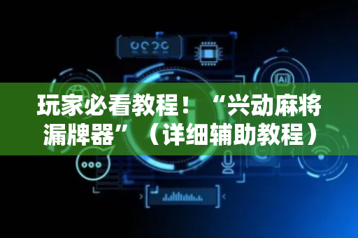 玩家必看教程！“兴动麻将漏牌器”（详细辅助教程）-哔哩哔哩