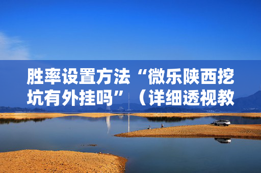 胜率设置方法“微乐陕西挖坑有外挂吗”（详细透视教程）-哔哩哔哩