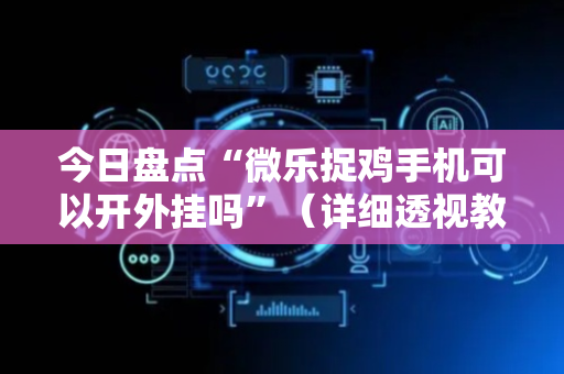 今日盘点“微乐捉鸡手机可以开外挂吗”（详细透视教程）-哔哩哔哩