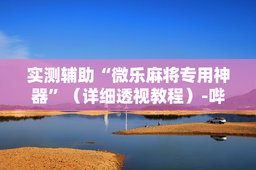 实测辅助“微乐麻将专用神器”（详细透视教程）-哔哩哔哩