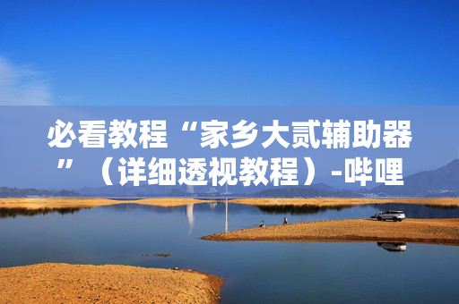 必看教程“家乡大贰辅助器”（详细透视教程）-哔哩哔哩