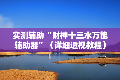 实测辅助“财神十三水万能辅助器”（详细透视教程）-哔哩哔哩