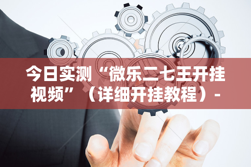 今日实测“微乐二七王开挂视频”（详细开挂教程）-哔哩哔哩