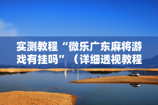实测教程“微乐广东麻将游戏有挂吗”（详细透视教程）-哔哩哔哩