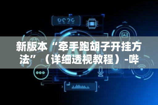 新版本“牵手跑胡子开挂方法”（详细透视教程）-哔哩哔哩