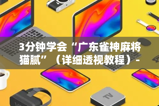 3分钟学会“广东雀神麻将猫腻”（详细透视教程）-哔哩哔哩