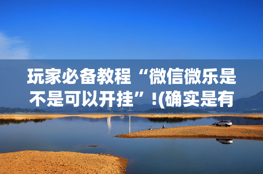 玩家必备教程“微信微乐是不是可以开挂”!(确实是有挂)-抖音