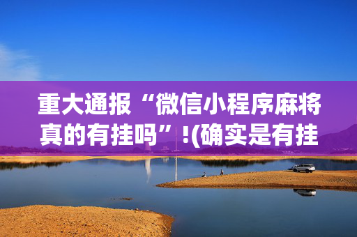 重大通报“微信小程序麻将真的有挂吗”!(确实是有挂)-抖音