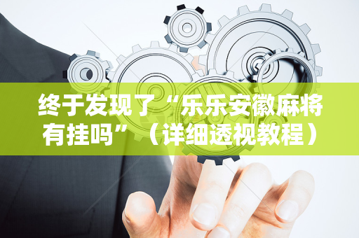 终于发现了“乐乐安徽麻将有挂吗”（详细透视教程）-哔哩哔哩