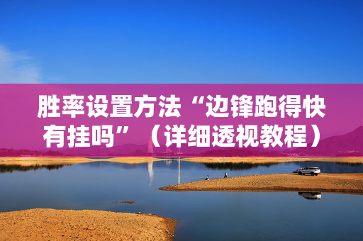 胜率设置方法“边锋跑得快有挂吗”（详细透视教程）-哔哩哔哩