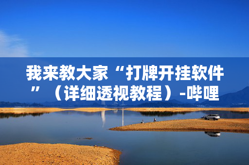我来教大家“打牌开挂软件”（详细透视教程）-哔哩哔哩