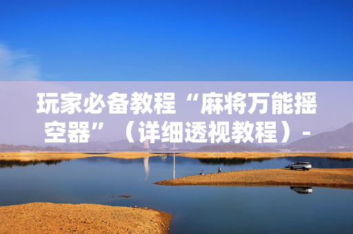 玩家必备教程“麻将万能摇空器”（详细透视教程）-哔哩哔哩