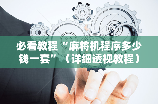 必看教程“麻将机程序多少钱一套”（详细透视教程）-哔哩哔哩