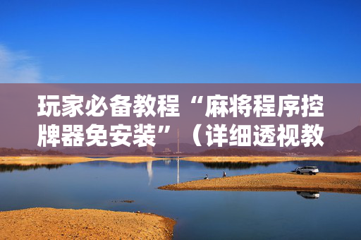 玩家必备教程“麻将程序控牌器免安装”（详细透视教程）-哔哩哔哩