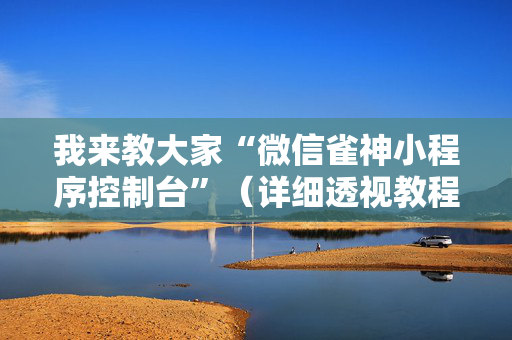 我来教大家“微信雀神小程序控制台”（详细透视教程）-哔哩哔哩