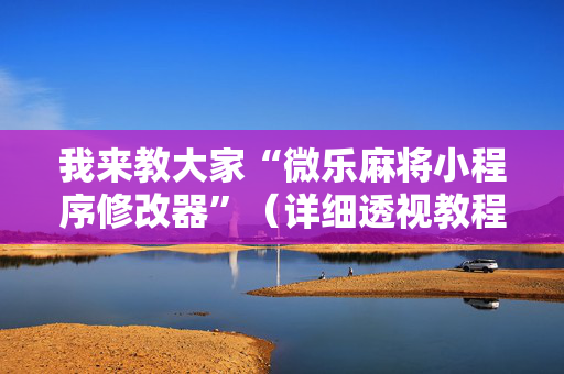 我来教大家“微乐麻将小程序修改器”（详细透视教程）-哔哩哔哩