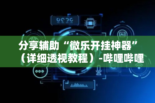 分享辅助“微乐开挂神器”（详细透视教程）-哔哩哔哩