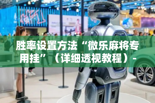 胜率设置方法“微乐麻将专用挂”（详细透视教程）-哔哩哔哩