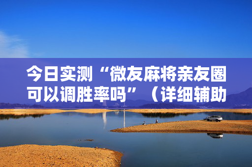 今日实测“微友麻将亲友圈可以调胜率吗”（详细辅助教程）-哔哩哔哩