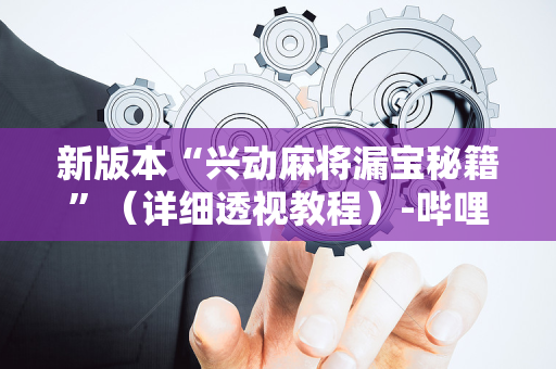 新版本“兴动麻将漏宝秘籍”（详细透视教程）-哔哩哔哩