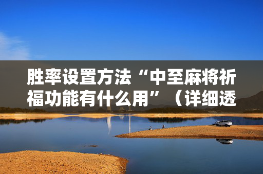 胜率设置方法“中至麻将祈福功能有什么用”（详细透视教程）-哔哩哔哩