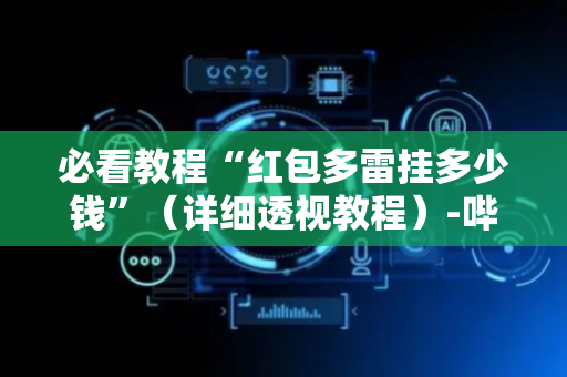 必看教程“红包多雷挂多少钱”（详细透视教程）-哔哩哔哩