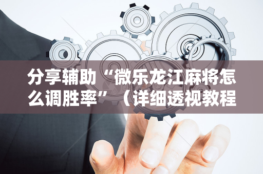 分享辅助“微乐龙江麻将怎么调胜率”（详细透视教程）-哔哩哔哩