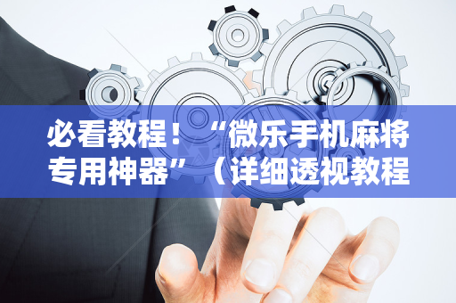 必看教程！“微乐手机麻将专用神器”（详细透视教程）-哔哩哔哩