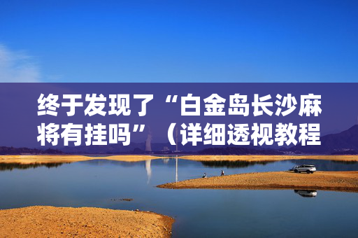 终于发现了“白金岛长沙麻将有挂吗”（详细透视教程）-哔哩哔哩