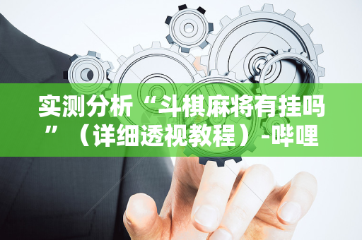 实测分析“斗棋麻将有挂吗”（详细透视教程）-哔哩哔哩