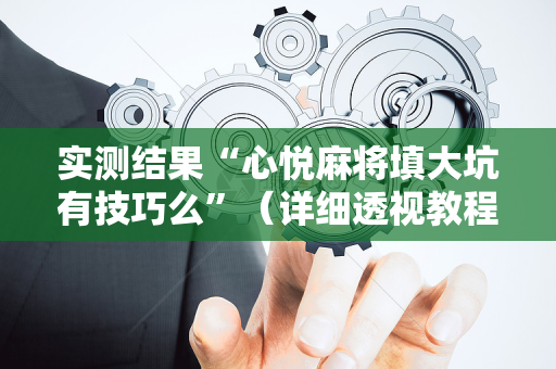 实测结果“心悦麻将填大坑有技巧么”（详细透视教程）-哔哩哔哩