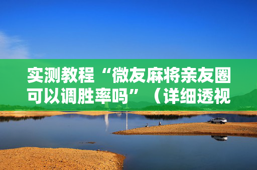 实测教程“微友麻将亲友圈可以调胜率吗”（详细透视教程）-哔哩哔哩