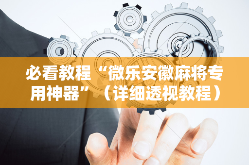 必看教程“微乐安徽麻将专用神器”（详细透视教程）-哔哩哔哩
