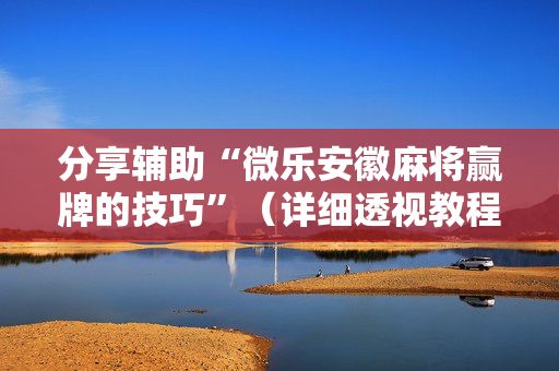 分享辅助“微乐安徽麻将赢牌的技巧”（详细透视教程）-哔哩哔哩