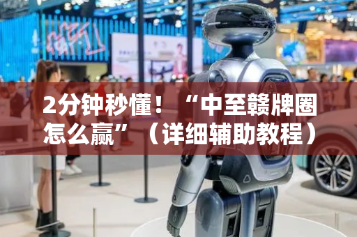 2分钟秒懂！“中至赣牌圈怎么赢”（详细辅助教程）-哔哩哔哩