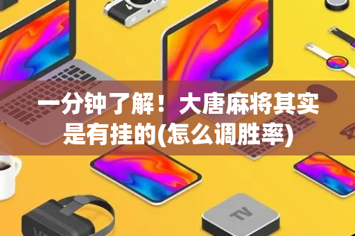 一分钟了解！大唐麻将其实是有挂的(怎么调胜率)