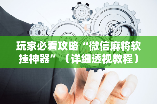 玩家必看攻略“微信麻将软挂神器”（详细透视教程）-哔哩哔哩