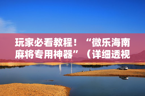 玩家必看教程！“微乐海南麻将专用神器”（详细透视教程）-哔哩哔哩