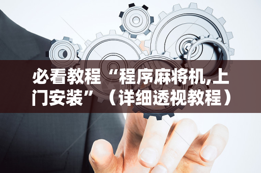 必看教程“程序麻将机,上门安装”（详细透视教程）-哔哩哔哩