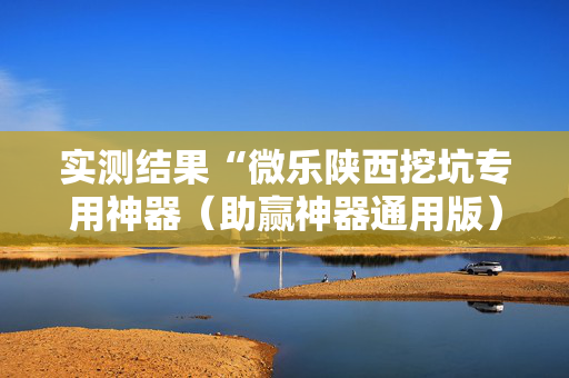 实测结果“微乐陕西挖坑专用神器（助赢神器通用版）