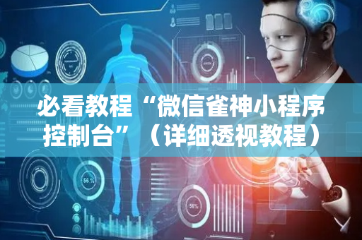 必看教程“微信雀神小程序控制台”（详细透视教程）-哔哩哔哩
