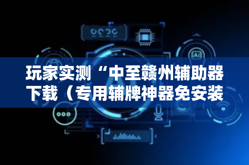 玩家实测“中至赣州辅助器下载（专用辅牌神器免安装）