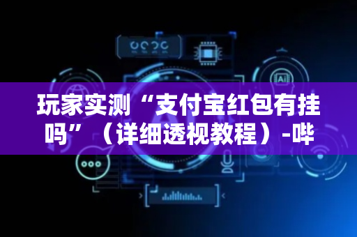 玩家实测“支付宝红包有挂吗”（详细透视教程）-哔哩哔哩