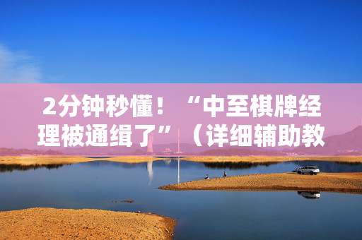 2分钟秒懂！“中至棋牌经理被通缉了”（详细辅助教程）-哔哩哔哩