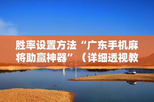 胜率设置方法“广东手机麻将助赢神器”（详细透视教程）-哔哩哔哩