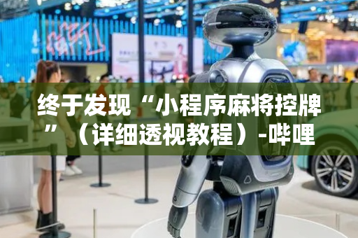 终于发现“小程序麻将控牌”（详细透视教程）-哔哩哔哩